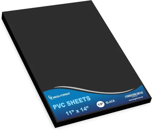Vista 28 de Mega Format Hojas de plástico de PVC expandido – Hoja negra rígida de 5 x 7 pulgadas para manualidades, señalización y exhibiciones – Sintra