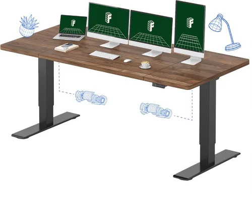 Vista 22 de FLEXISPOT Escritorio Eléctrico de Pie de Una Pieza, 40 x 24 Pulgadas Escritorio Ajustable con Superficie Sin Costuras, Controlador de Memoria
