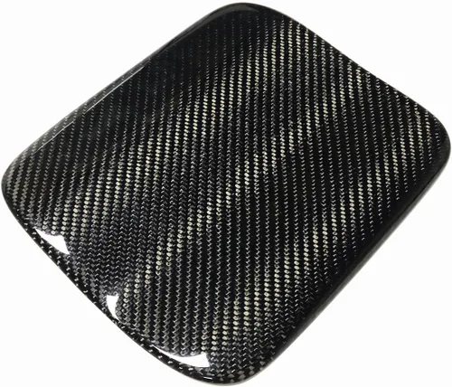 Vista 3 de Cubierta de puerta de gas combustible de fibra de carbono para Subaru Impreza WRX STi 2002-2007 Negro