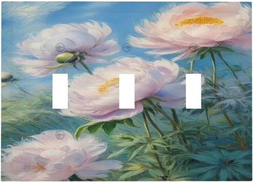 Vista 20 de Cubiertas de Interruptor de Luz Artísticas Decorativas Boho Figura Abstracta Interruptor de Pared Único Placa de Interruptor Decorativo Placa