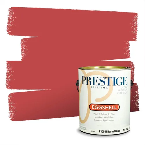 Vista 197 de Prestige Paints Pintura exterior e imprimación en uno, 1 galón, plano, coincidencia comparable de Valspar* Amber Rose*