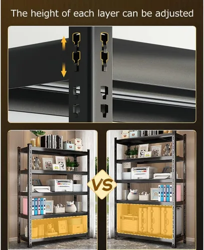 Vista 7 de Shelves Garage Shelving, 5-Tier Adjustable Shelf, 2000 lbs Weight Capacity Storage Rack, Heavy Duty Inrial Metal Shelving Unit (A 150 * 40 * 200cm)