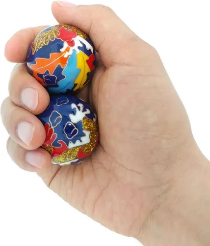 Vista 3 de Top Chi Pelotas Baoding de dragón y fénix de primera calidad. Bolas chinas de salud para terapia de manos, ejercicio y alivio del estrés