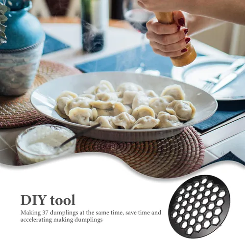 Vista 2 de Molde de ruso para albóndigas para hacer ravioles de metal, color negro