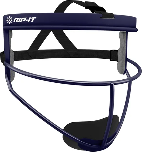 Vista 15 de RIP-IT Máscara facial de sóftbol de defensa original Máscara protectora ligera de campo de sóftbol
