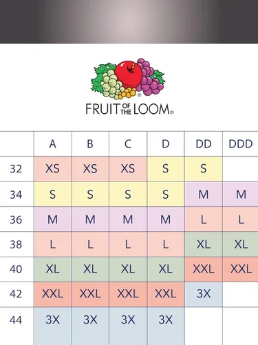 Vista 6 de Fruit of the Loom Brasier deportivo de algodón con tirantes delgados y sin broches para mujer