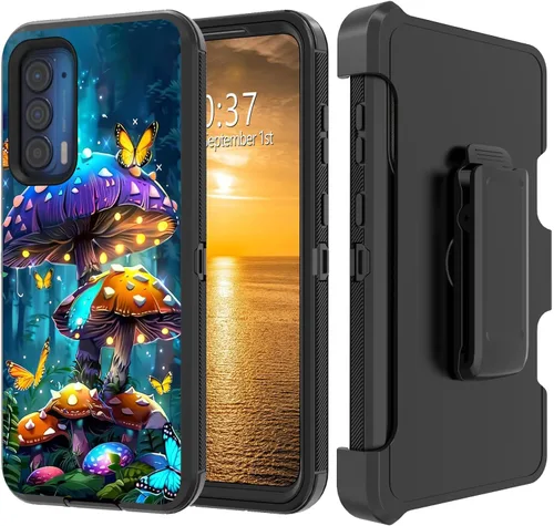 Vista 186 de Funda para Moto G Stylus 5G 2023 con funda de clip para cinturón y soporte, resistente de doble capa, resistente a prueba de golpes, para Motorola