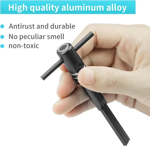 Vista 3 de Herramienta de alineación de motocicleta de carcasa de interruptor de encendido compatible con modelos Harley Touring 2014-2020, color negro