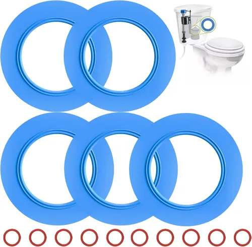 Vista 8 de Sello de válvula de descarga para inodoro American Standard y Eljer, paquete de 3 piezas de inodoro para 7301111-0070A Kit de repuesto de válvula