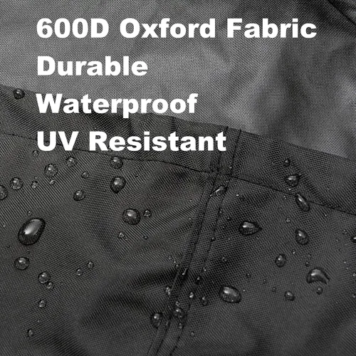 Vista 3 de Terre Products - Funda para tractor de césped, impermeable, resistente, ajuste universal, cubierta para cortacésped, poliéster 600D, Oxford