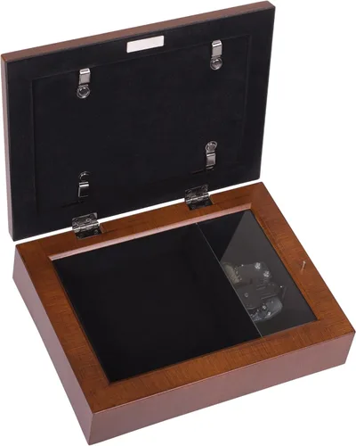 Vista 5 de Cottage Garden Caja de música de grano de madera de bodajoyero juega Ave Maria