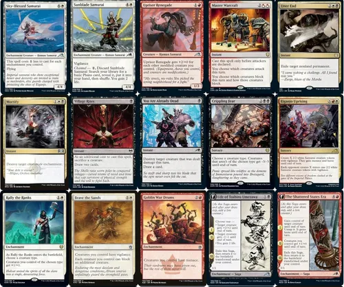 Vista 4 de Elite Commander Mardu Samurai Deck – Rojo Blanco Negro – Isshin – EDH – 100 cartas – Magic The Gathering Deck – Muy fuerte