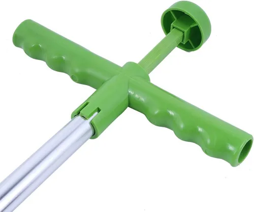 Vista 8 de 01 Extractor de malezas de pie, desbrozadora manual con 3 garras puntiagudas para jardín y patio