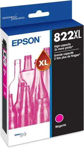 Vista 7 de Epson 822 DURABrite Ultra Ink Cartucho magenta de alta capacidad (T822XL320-S), funciona con Workforce Pro WF-3820, 3823, 4820, 4830, 4833, 4834