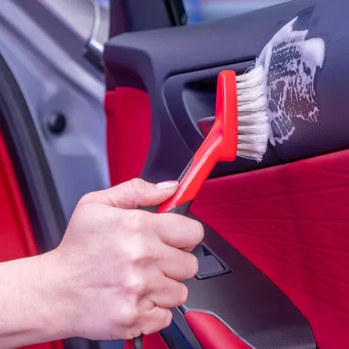 Vista 5 de Mothers Car Detailing Brush for Stain and Hair Removal on Vinyl and Leather Seats - 2 Pack