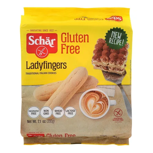 Schar - Galletas Ladyfingers sin gluten - Caja de 6-7.1 onzas