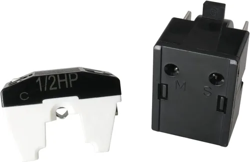 Vista 3 de Relé compresor de refrigerador y kit de sobrecarga JJHXSM Relés de arranque para refrigerador QP2-4R7 de 4.7 Ohm, 3 pines, relés de arranque PTC