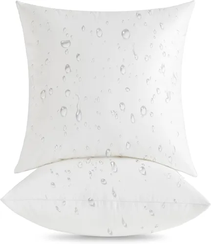 Vista 15 de Oubonun Insertos de almohada de exterior de 12 x 20 pulgadas (paquete de 2) – Almohada cuadrada impermeable – Inserto de almohadas decorativas