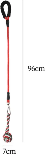 Vista 5 de Juguetes interactivos para perros, juguetes de cuerda trenzada, juguete de bola de nudo interior, juguete masticable para perros, juguetes