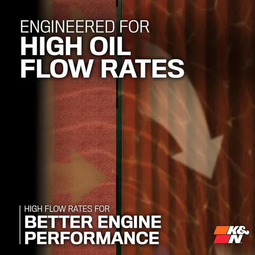 Vista 5 de K&N Engineering - Filtro de aceite de rendimiento, color negro.