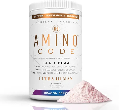 Vista 11 de Ultra Human Amino Code Aminoácidos esenciales + BCAA + electrolitos de agua de coco Bebida energética de aminoácidos saborizados