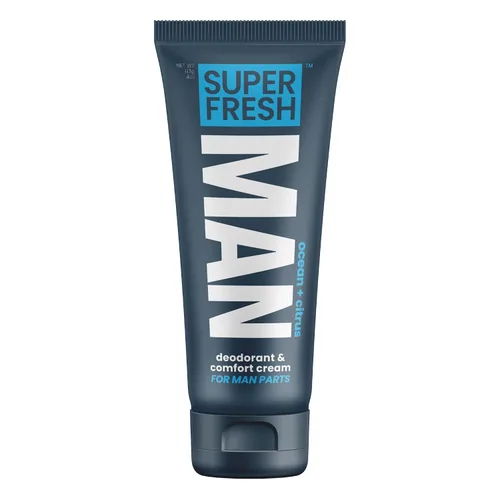 Super & Fresh Co. Ball Loción desodorante para hombres, control de olores, 4 onzas líquidas Aluminum-Free Hygiene Cream for Groin, Butt and Body