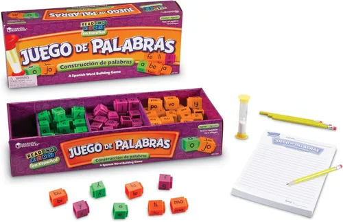 Vista 2 de Learning Resources Juego de Palabras Juego de Palabras de Varillas de Lectura en Español - Juegos de mesa de aprendizaje de español para niños