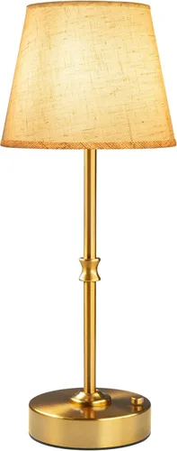Vista 10 de EppieBasic Lámpara de mesa inalámbrica recargable: carga rápida y larga duración, lámparas doradas vintage de luz cálida de 2700 K, comedor, sala