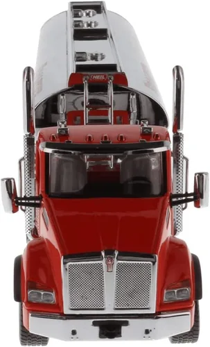 Vista 2 de Diecast Masters Kenworth T880 SBFA DayCab - Camión tractor tándem de eje empujador con Heil FD9300/DT-C4 remolque de petróleo y líneas de tanque