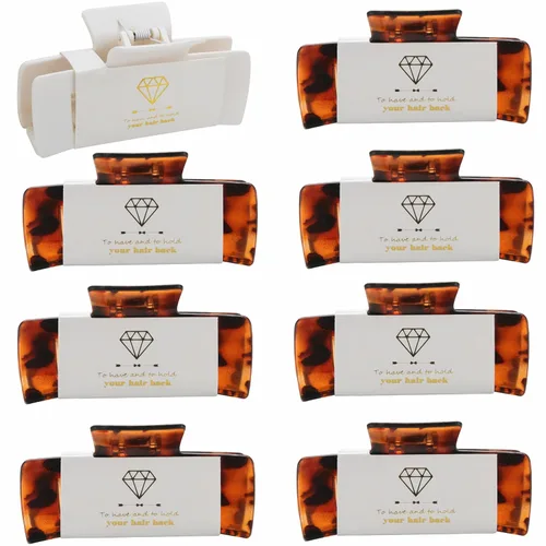 Vista 12 de 8 piezas de regalos de propuesta para dama de honor, juego de 8 pinzas de cabello de 10.4 cm cuadrados para despedida de soltera, ideas de regalo
