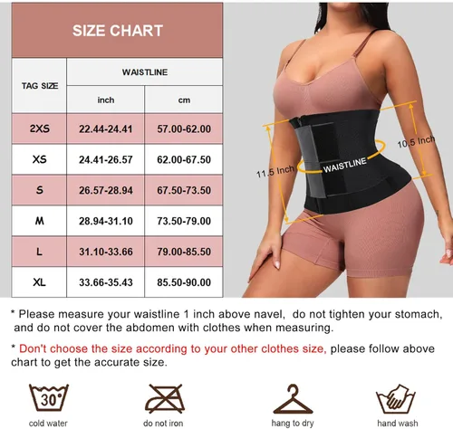 Vista 7 de Workout Sweat Waist Trainer for Women Lower Belly Fat, Double Compression Neoprene Waist Trimmer Cincher for Women