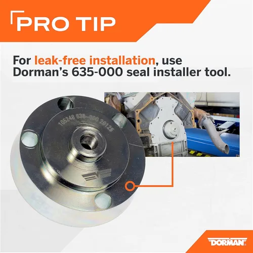 Vista 3 de Dorman 635-518 tapa para sello principal trasero del motor compatible con modelos seleccionados