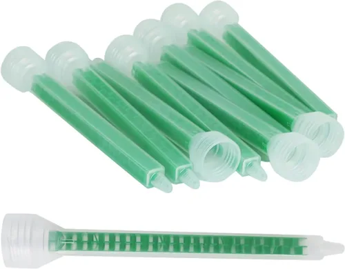 Boquilla de mezcla epoxi Boquilla de mezcla estática Cartuchos adhesivos Boquillas mezcladoras de punta (relación 111 2) 24 elementos, 10 piezas