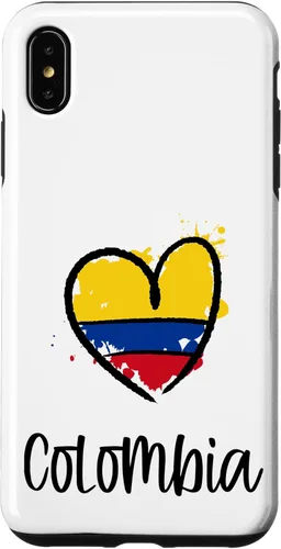 Vista 11 de iPhone 14 Pro Max Colombia Heart Art Cool Sudamérica Español Colombiano Estuche de regalo