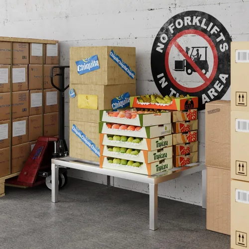 Vista 6 de Bastidor de aluminio de 36 x 24 pulgadas 12 pulgadas fuera del piso Capacidad de 1200 libras