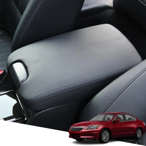 Vista 21 de Great-luck Funda de cuero para consola central con protector de reposabrazos y accesorios (costuras negras) para Nissan Rogue
