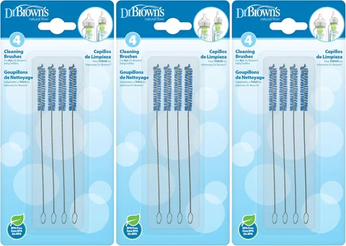 Vista 8 de Cepillo de limpieza Natural Flow de Dr. Brown's, paquete de de 1, Blanco