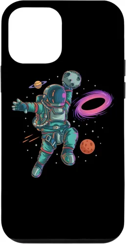 Vista 12 de Funda de regalo para iPhone 14 Astronaut Basketball Dunk Planet Blackhole Moon Landing