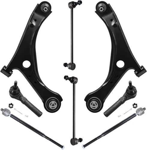 Vista 298 de Detroit Axle - Kit de brazos de control delanteros 2WD de 8 piezas para Ford F-150 Lincoln Mark LT 05-08, 4 brazos de control superior e inferior