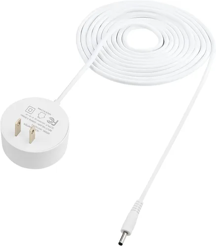 Vista 9 de Adaptador de corriente de 6 pies compatible con Google Nest Mini, Nest Hub, Nest WiFi Router y Nest WiFi Point Cable de alimentación (Largo)