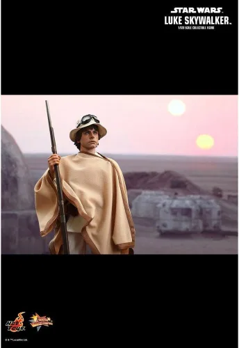 Vista 4 de Hot Toys Star Wars Episodio IV Una Nueva Esperanza Luke Skywalker Figura de acción de sexta escala