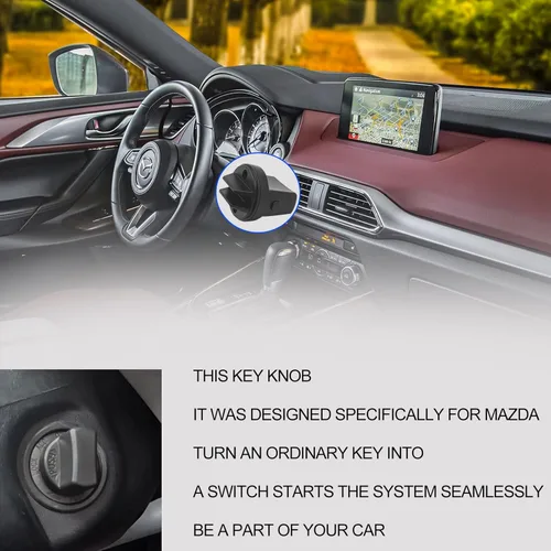 Vista 7 de Pomo de encendido para llave de encendido compatible con Mazda CX-9 2007-2015 2006-2007 Mazda 6 2007-2011 CX7 Reemplaza# D461-66-141A-02 D6Y1-76-142