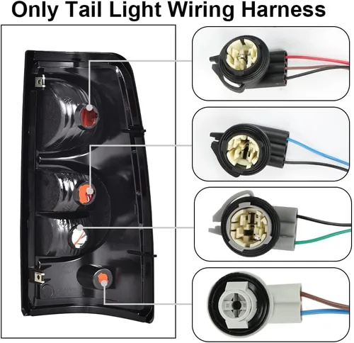 Vista 4 de PIT66 Arnés de cableado de luz trasera, controlador izquierdo compatible con Chevy Silverado 1500 1500HD 2500HD 3500 2003-2007 16531401