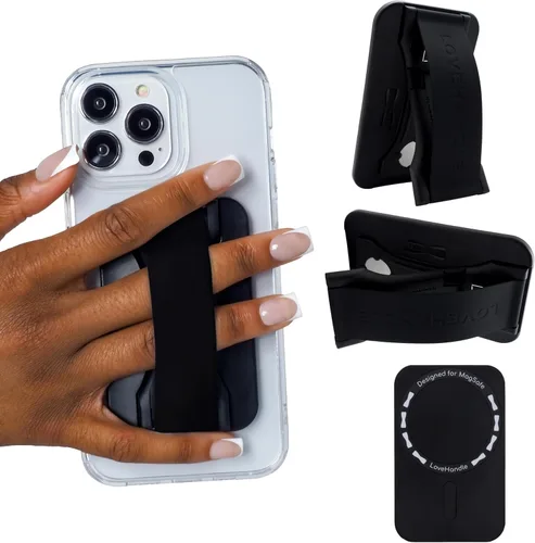 Vista 27 de LoveHandle PRO Compatible con MagSafe Agarre Magnético para Teléfono con Soporte - Montar, Correa y Soporte para Smartphone y Tableta - Anillo