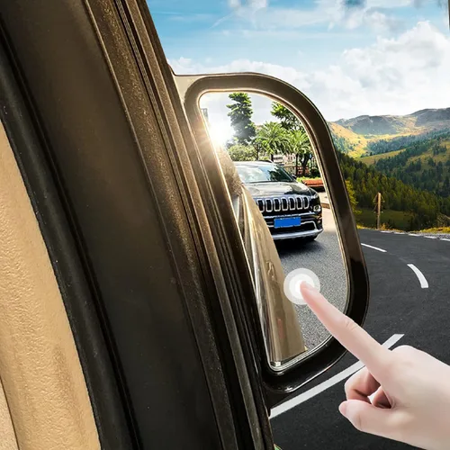 Vista 5 de Espejo retrovisor lateral del pasajero, retrovisores ajustables para automóviles, accesorios universales para automóvil para bajarse de forma segura