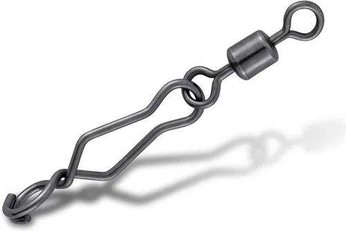 Dr.Fish Paquete de 20 clips de velocidad de pesca con barril giratorio, clip giratorio de acero inoxidable para agua dulce, clips de pesca para