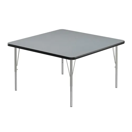 Vista 24 de Correll - Mesa rectangular de actividades para el aula de 24 x 36 pulgadas, altura ajustable (19-29 pulgadas), granito negro, parte superior