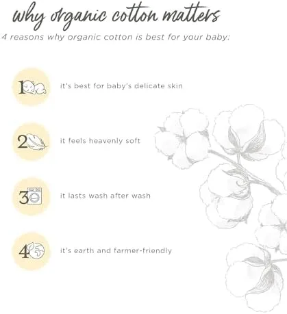 Vista 6 de Burt's Bees Baby Mameluco para bebé, 100% algodón orgánico, traje corto de una pieza para niñas recién nacidas a 24 meses