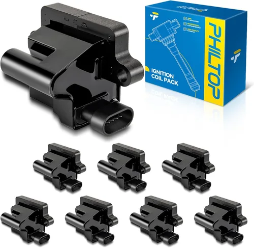 Vista 17 de PHILTOP UF504 Paquete de Bobina de Encendido Compatible con Ram 1500 Classic 2500, Dodge Ram 1500 Charger Challenger Durango, Jeep Grand Cherokee