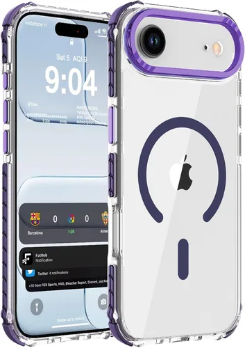 Vista 49 de DEERLAMN Funda Magnética Fuerte para iPhone Air 6.5 Pulgadas, [Compatible con Magsafe] [Protección contra caídas de grado militar] Funda protectora